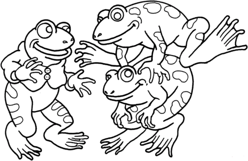 Frogs Coloring Pages