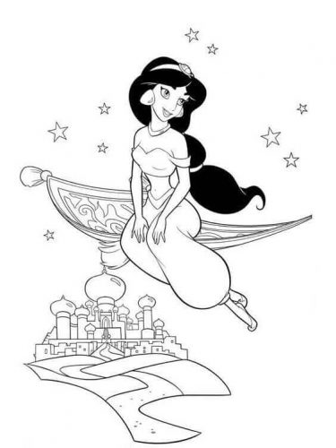 Jasmine Coloring Images