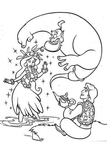 Jasmine Coloring Sheets