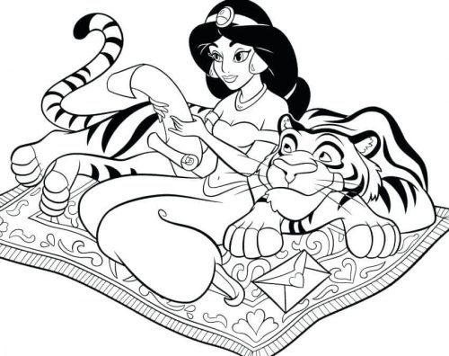 Jasmine Reading A Scroll