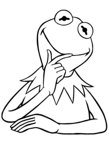 Kermit The Frog Coloring Page Kermit The Frog Coloring Page