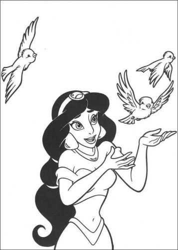 Princess Jasmine Releasing The Birds