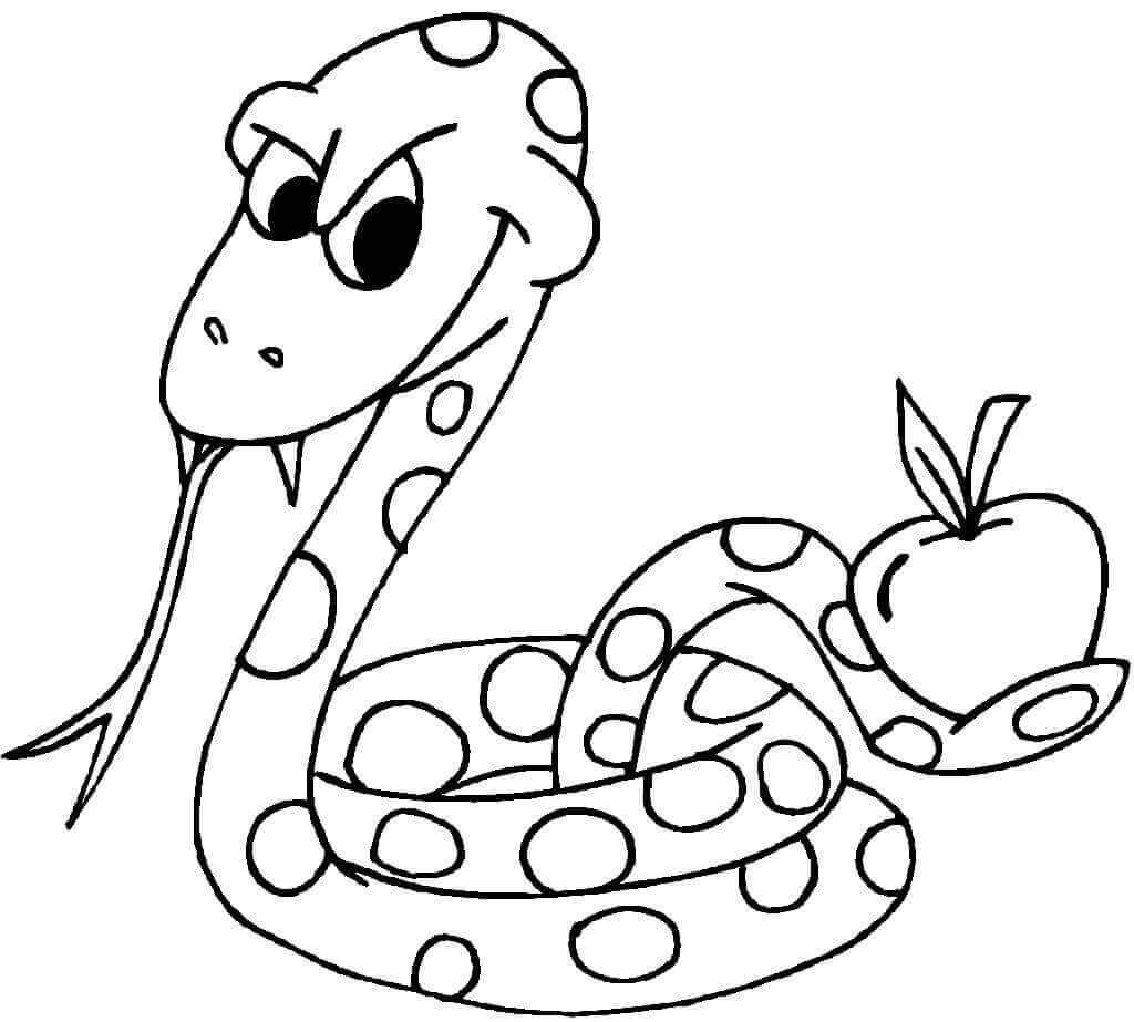 Snake With An Apple