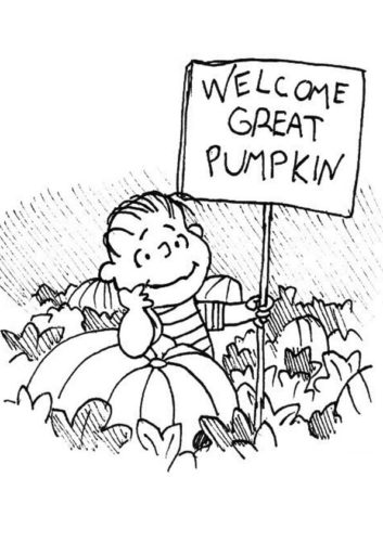 Charlie Browns Pumpkin Patch Coloring Page