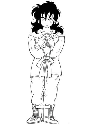 Dragon Ball Z Yamcha Colouring Sheet