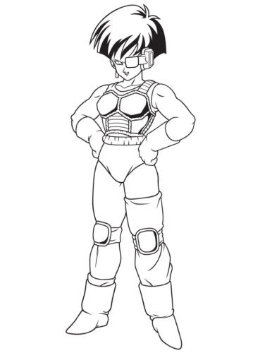 Fasha From Dragon Ball Z Coloring Page