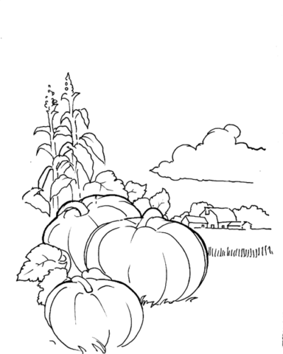 Free Printable Pumpkin Farm Coloring Pages