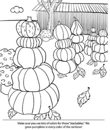 Free Pumpkin Patch Coloring Pages