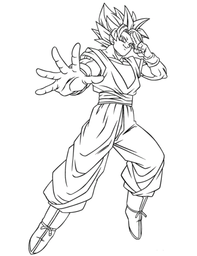 Goku Super Saiyan Coloring Pages