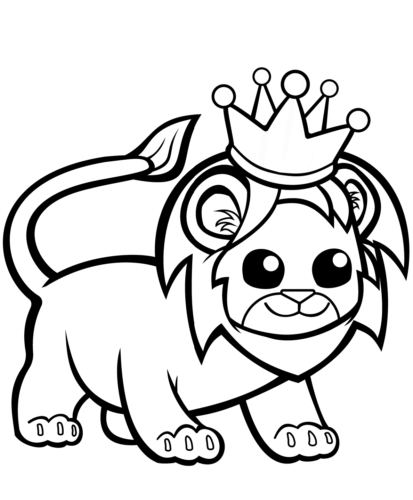 Lion In A Crown Lion In A Crown