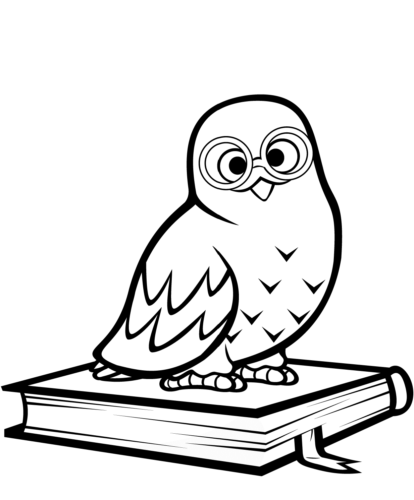 Owl Sitting On A Book Owl Sitting On A Book