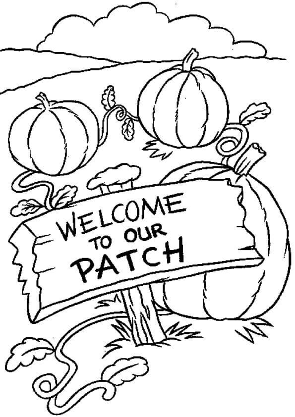 30 Free Pumpkin Patch Coloring Pages Printable