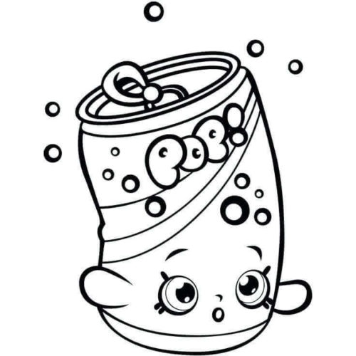 Soda Pop Can Coloring Page