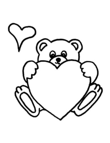 Teddy Bear Coloring Page