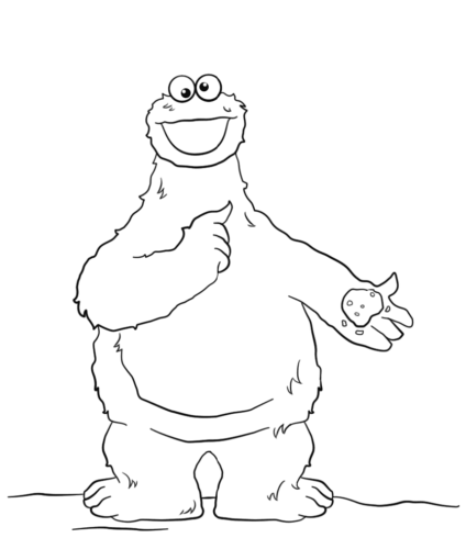 Cookie Monster Coloring Page