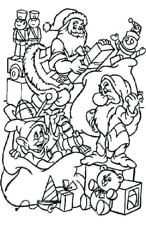 35 Free Disney Christmas Coloring Pages Printable