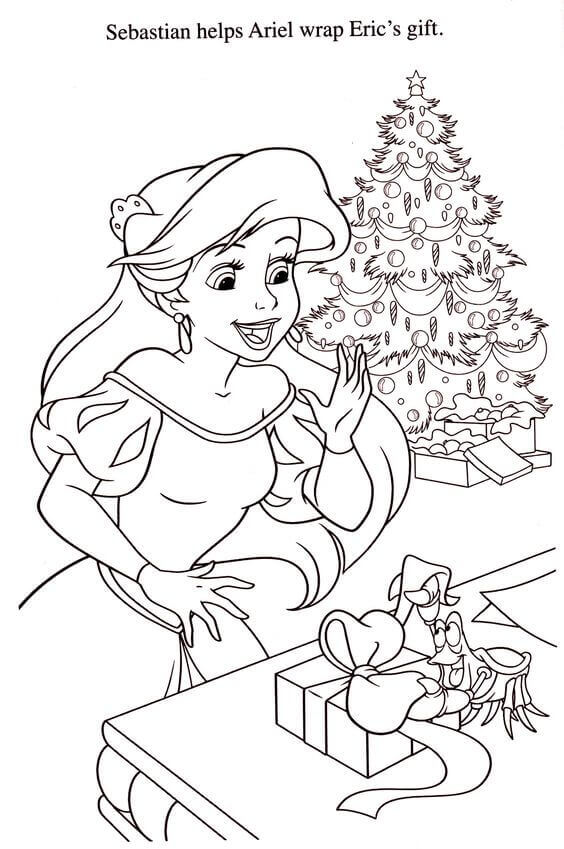 35 Free Disney Christmas Coloring Pages Printable - disney coloring ...