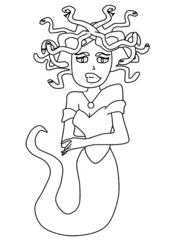 Medusa Coloring Page