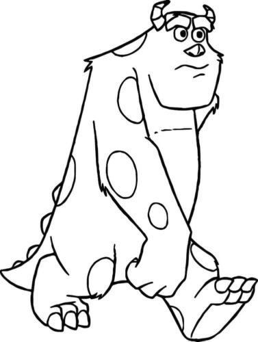 Sulley From Monster Inc Coloring Page