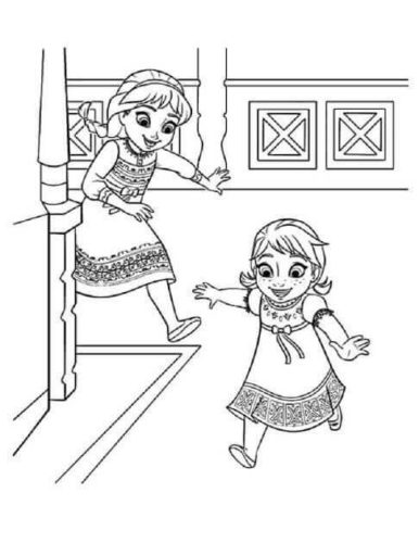 young anna coloring pages