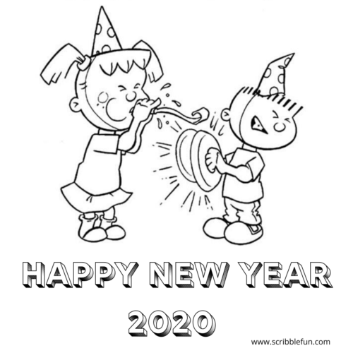 Charlie Brown New Year Coloring Page