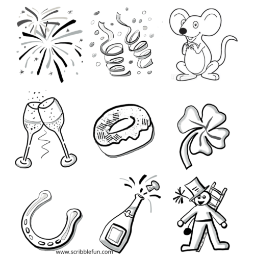 New Years Eve 2020 Coloring Pages New Years Eve 2020 Coloring Pages