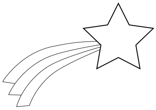 Shooting Star Coloring Page