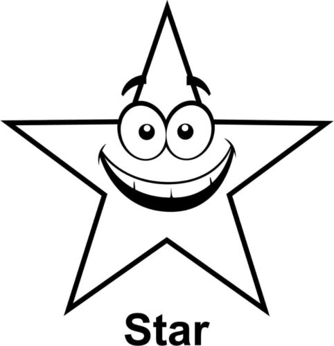 Smiling Star Coloring Page