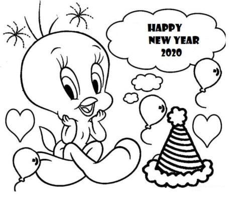 Tweety Wishing Happy New Year 2020 Tweety Wishing Happy New Year 2020