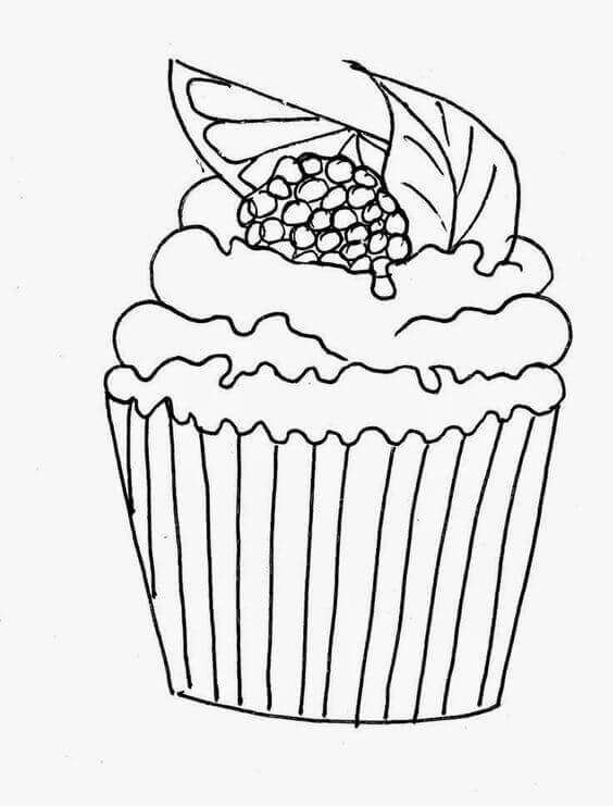 35 Free Cupcake Coloring Pages Printable