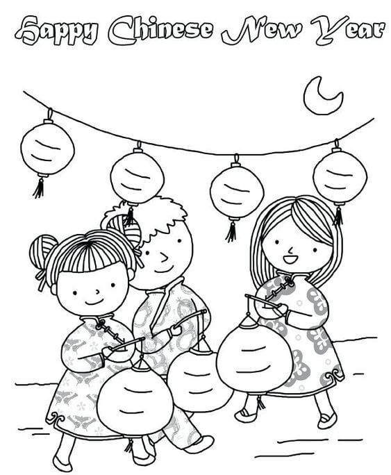 29 Free Chinese New Year Coloring Pages Printable