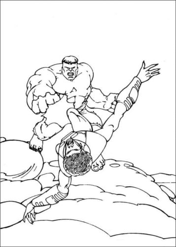 Hulk And Samuel Sterns Coloring Page