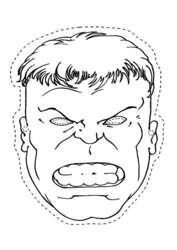 Hulk Mask Cutout