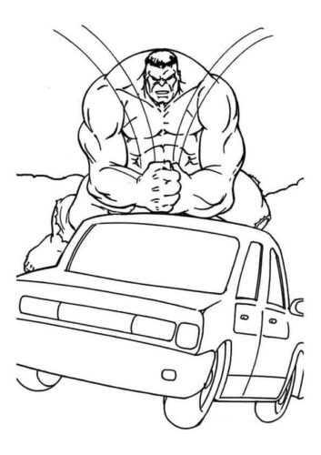 Hulk Smashing A Car