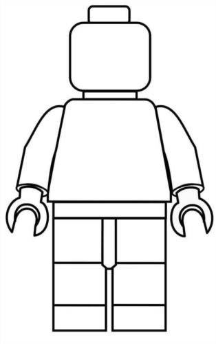 Lego Man Coloring Page