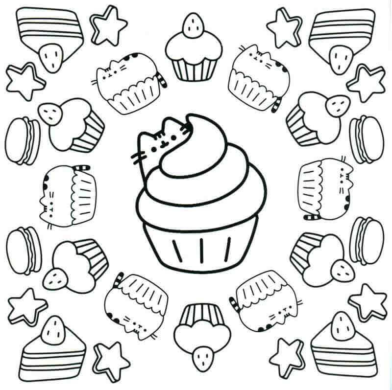 35 Free Cupcake Coloring Pages Printable