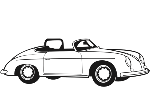 Classic Convertible Car coloring page