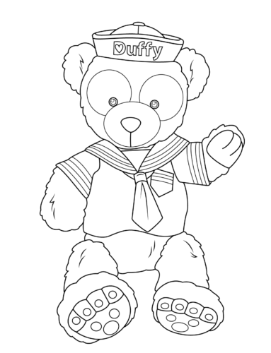 Duffy the Disney Bear Coloring Page