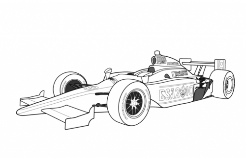 Formula One Race Car Coloring Page Formula One Race Car Coloring Page