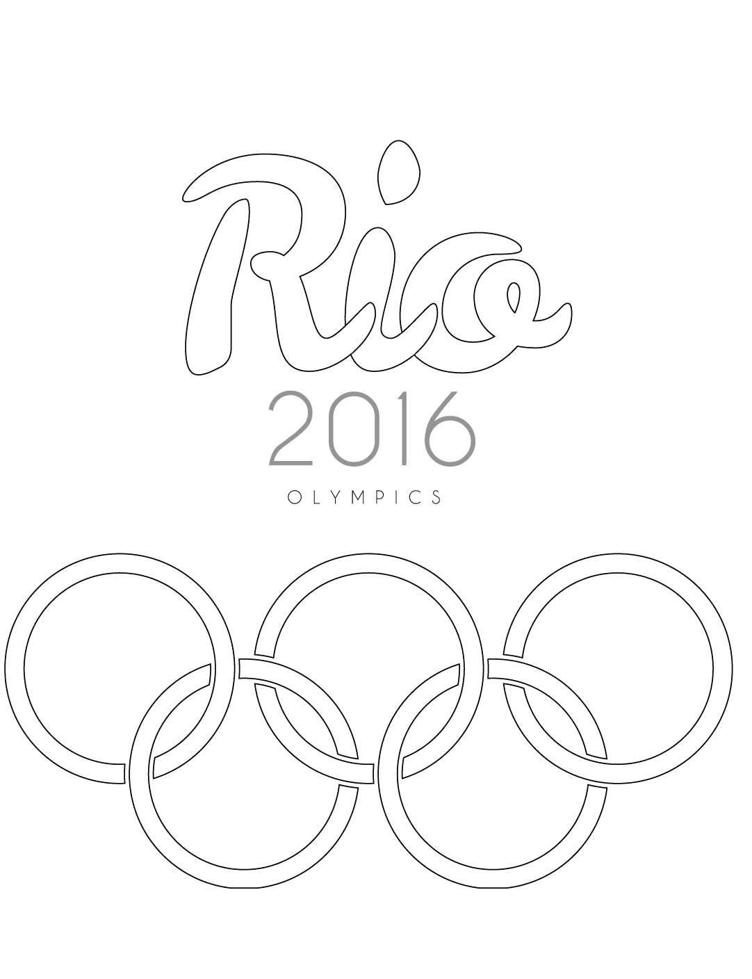 Rio 2016 Olympics coloring page