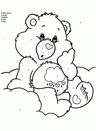 Teddy Bear Color By Number