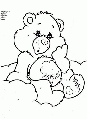 Teddy Bear Color By Number Teddy Bear Color By Number