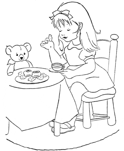 Teddy Bear Invited To A Tea Party