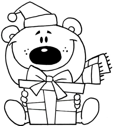 Teddy Bear With Christmas Gifts