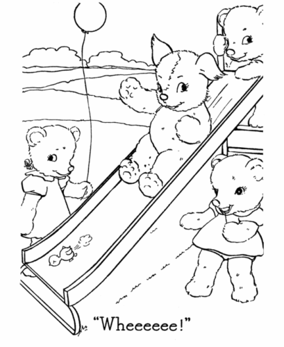 Teddy Bears Playing