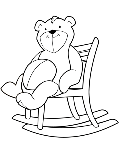 Teddy On A Rocking Chair