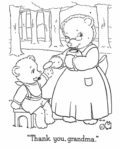 Teddy With His Grandma