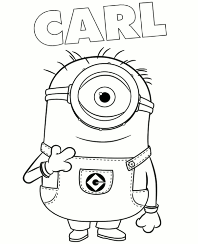 Free Printable Full Page Minion Coloring Pages