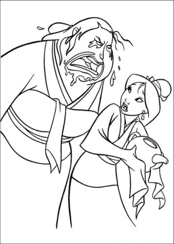 Coloring Pages Of Mulan