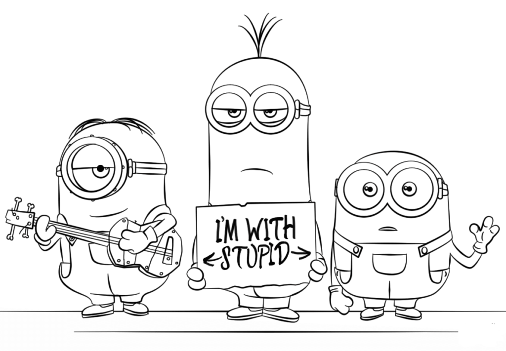 35 Free Minions Coloring Pages Printable
